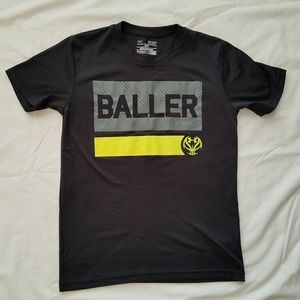 Boys football under armour shirt